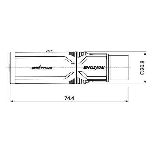 Roxtone RA3XFJF Переходник 3P XLR Female - 6.3 stereo Jack Female