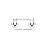 Roxtone RA3XMM Переходник 3-контактный XLR "папа" - 3-контактный XLR "папа"