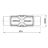 Roxtone RA5XFF-B Переходник 5-контактный XLR "мама" - 5-контактный XLR "мама"