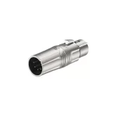 Roxtone RA5XM3XF Переходник с 5-контактного XLR «папа» на 3-контактный XLR «мама»