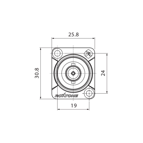 Roxtone RAB75D Разъем BNC, панельный