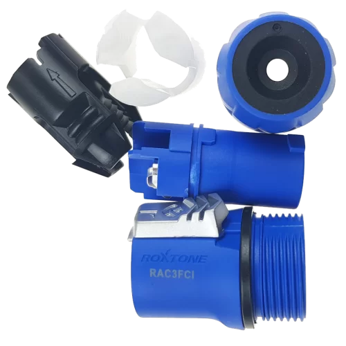 Roxtone RAC3FCI-BLUE Кабельный силовой разъем типа PowerCon
