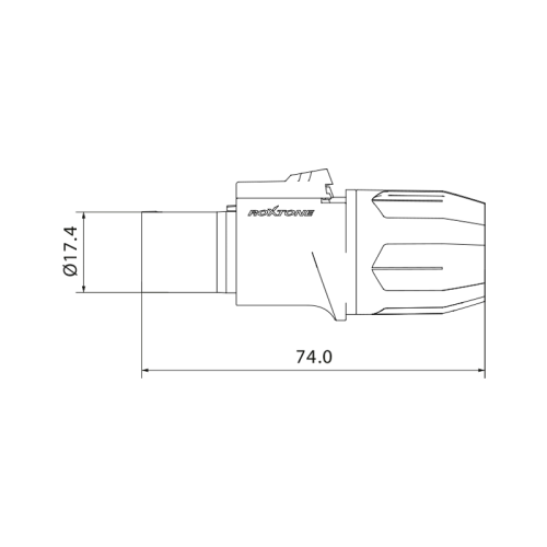 Roxtone RAC3FCI-WP-BROWN Кабельный силовой разъем типа PowerCon