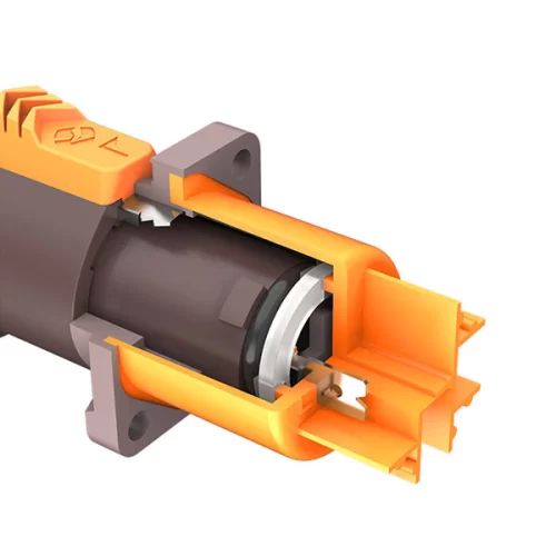 Roxtone RAC3MPI-WP-BROWN Панельный силовой разъем типа PowerCon