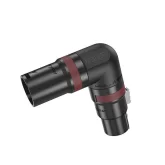 Roxtone RAX3FM Переходник угловой с 3-x контактного XLR папа на 3-х контактный XLR мама