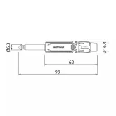Roxtone RJ2P-NG  Разъем 6.3 мм mono Jack