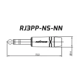 Roxtone RJ3PP-NS-NN Разъем Jack 1/4'' (6,3 мм) стерео