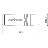 Roxtone RMJ3FPP-65-NN Разъем, 3,5мм., стерео Jack мама