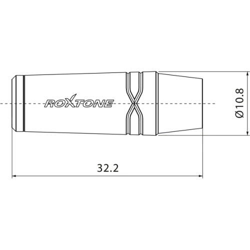 Roxtone RMJ3FPP-65-NN Разъем, 3,5мм., стерео Jack мама