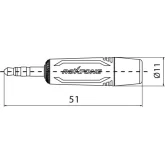 Roxtone RMJ3P-NN Разъем  JACK (3,5 мм) стерео