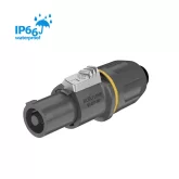 Roxtone RS4FP-WP-Yellow Разъем Speakon, 4-контактный, "мама", IP66