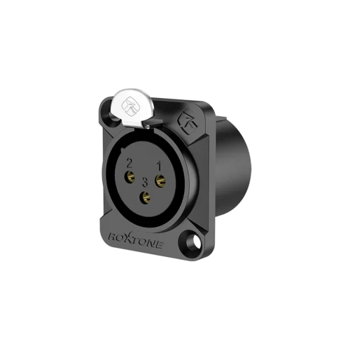 Roxtone RX3FD-BG Разъем контактный панельный XLR(3) «мама»