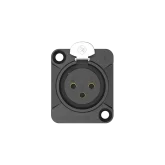 Roxtone RX3FD-BG Разъем контактный панельный XLR(3) «мама»