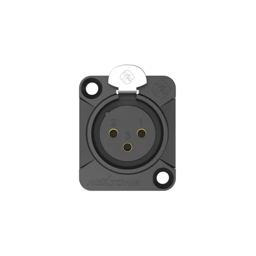 Roxtone RX3FD-BG Разъем контактный панельный XLR(3) «мама»