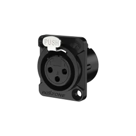 Roxtone RX3FDHD-BG Разъем XLR панельный мама 3-х контактный