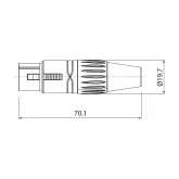 Roxtone RX3FP-BT Разъем кабельный XLR(3) «мама»