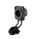 Roxtone RX3MDWP-BG Разъем cannon (XLR) панельный папа 3-х контактный