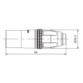 Roxtone RX3MWP-BG Разъем XLR- папа, 3-х контактный