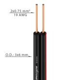 Roxtone SC008A Кабель акустический, 2х0,75 мм2