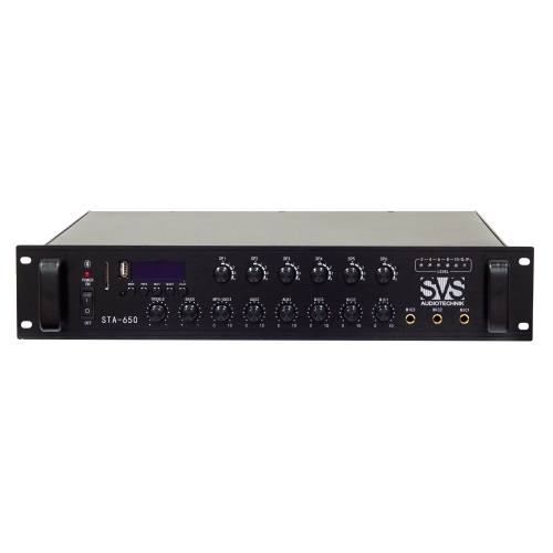 SVS Audiotechnik STA-650 Трансляционный микшер-усилитель, 650 Вт., 6 зон, МР3