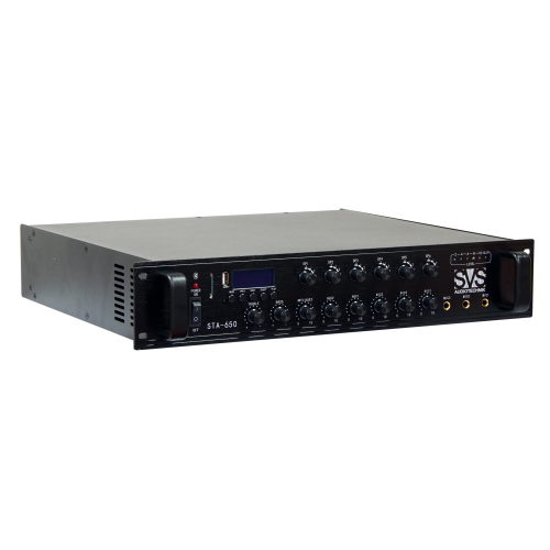 SVS Audiotechnik STA-650 Трансляционный микшер-усилитель, 650 Вт., 6 зон, МР3