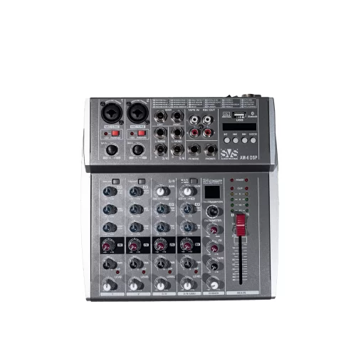 SVS Audiotechnik AM-6 DSP 6-канальный микшерный пульт, DSP эффекты, MP3, Bluetooth