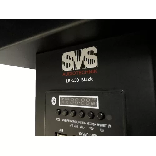 SVS Audiotechnik LR-150 Black Мобильная трибуна со встроенным усилителем и динамиком 100 Вт.