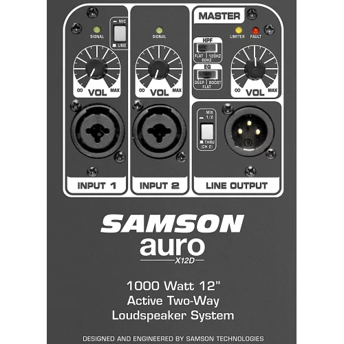 Samson Auro X12D Активная акустическая система, 1000 Вт., 12"