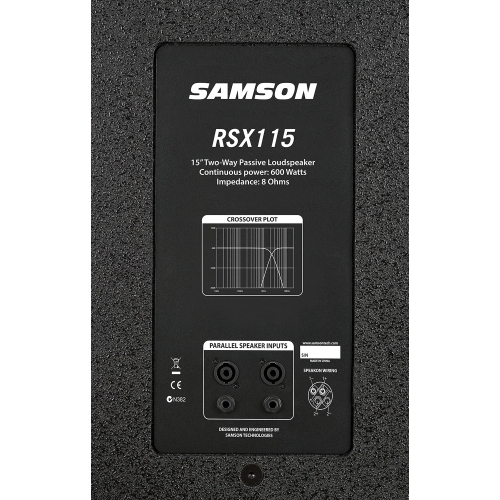 Samson RSX115 Пассивная акустическая система, 600 Вт., 15"