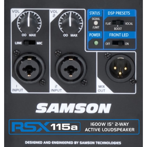 Samson RSX115A Активная акустическая система, 1600 Вт., 15 дюймов