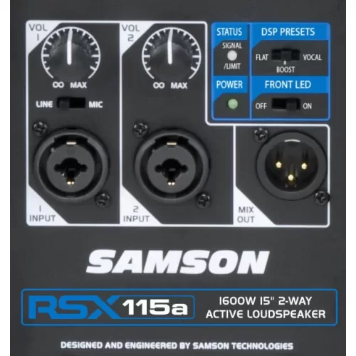 Samson RSX115A Активная акустическая система, 1600 Вт., 15"