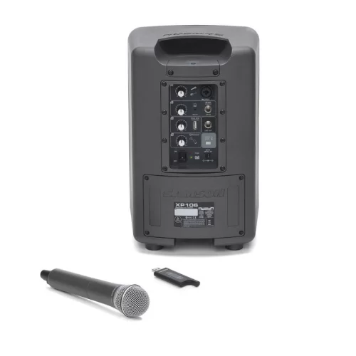 Samson XP106w Портативная акустическая система, 100 Вт., 6", Bluetooth