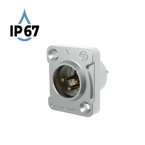 Seetronic J3F2C-W-67 Разъем Cannon (XLR) панельный, папа, 3-х контактный, IP67