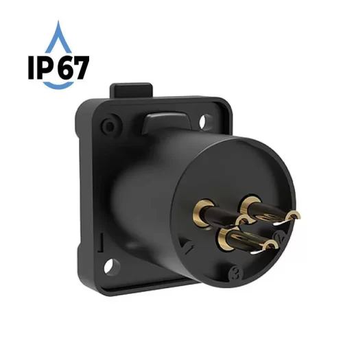 Seetronic K3F2C-W-B-67 Разъем Cannon (XLR) панельный, мама, 3-х контактный, IP67
