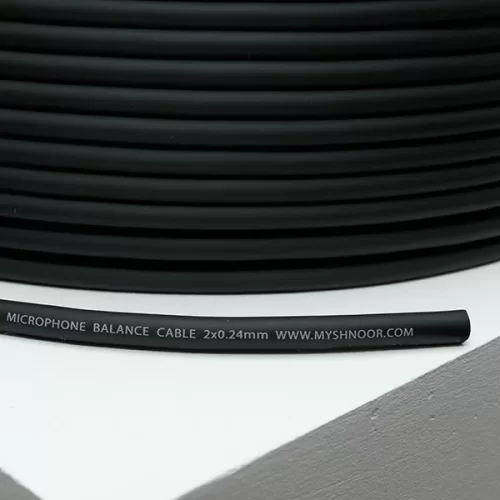 Shnoor 224BLK-ECO-100m Кабель микрофонный, 2x0,12 мм2