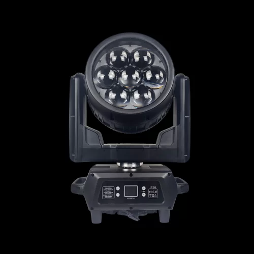 Show Glow SG760WASHIPBE Вращающаяся голова Wash, 7x60 Вт.+ 12х3 Вт., RGBW, IP65