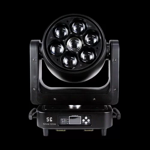 Show Glow SG0760WASHBE Вращающаяся голова Wash, 7x60 Вт., RGBW