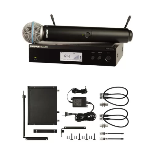 Shure BLX24RE/B58 Радиосистема в рэковом корпусе с микрофоном Beta 58