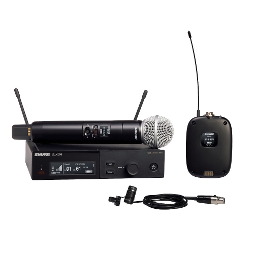 Shure SLXD124E/85 Цифровая радиосистема с петличным и ручным микрофоном