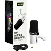 Shure MV7+-W студийный микрофон для подкастов