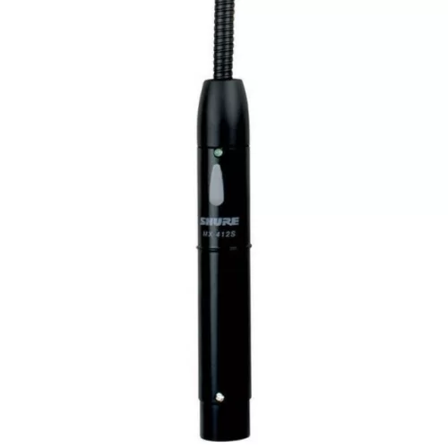 Shure MX412S/S Конденсаторный микрофон на гусиной шее, суперкардиоида, предусилитель с выключателем