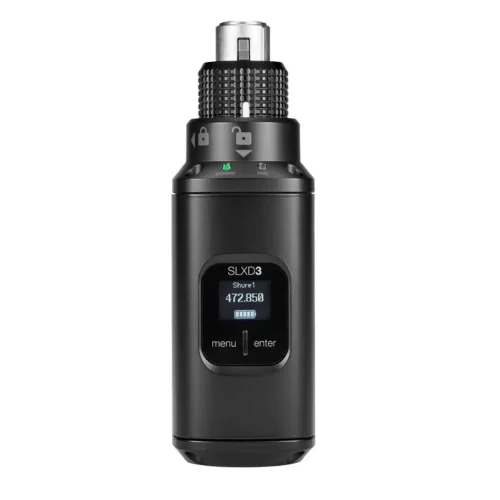Shure SLXD3 Plug-On передатчик с фантомным питанием для систем SLX-D