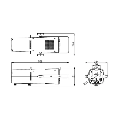 Silver Star SS5154XH EC6 Профильный прожектор, 200 Вт., RGBALC