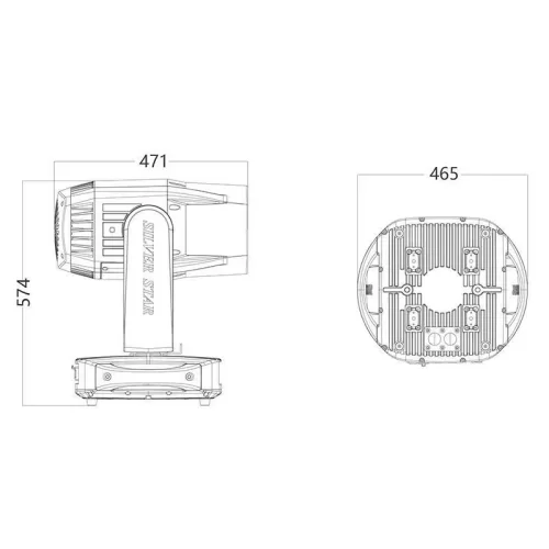 Silver Star SS676SCM NEPTUNE 400 HYBRID Вращающаяся голова Spot, Beam, 300 Вт., IP 65