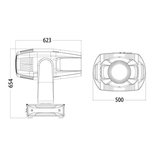 Silver Star SS680SCM NEPTUNE 1500 PROFILE Вращающаяся голова Spot, 1000 Вт., IP 65