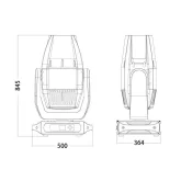 Silver Star SS680SCM NEPTUNE 1500 PROFILE Вращающаяся голова Spot, 1000 Вт., IP 65