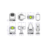 Silver Star SS9184SC T10 HC Вращающаяся голова Spot, Profile, 1000 Вт., CMY+CTO