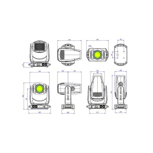Silver Star SS9184SC T10 HC Вращающаяся голова Spot, Profile, 1000 Вт., CMY+CTO