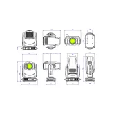 Silver Star SS9185SC HC T8 HC Вращающаяся голова Spot, Profile, 600 Вт., CMY+CTO