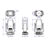 Silver Star SS9464SCM N ONE-X Вращающаяся голова Beam, Spot, 450 Вт., CMY+CTO, IP66